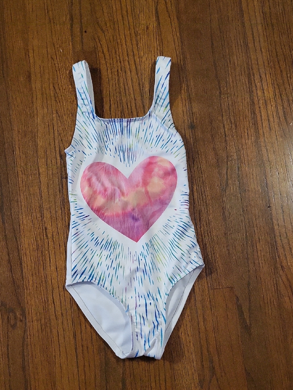 Stella Cove White Swimsuit with Coral Logo Accent